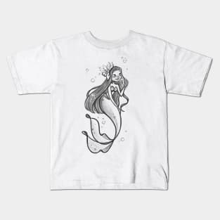 Mermaid Sketch Kids T-Shirt